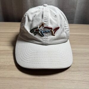Greg Norman CGA Embroidered Shark Logo Golf Cap‎ Hat Beige 100% Cotton One Size